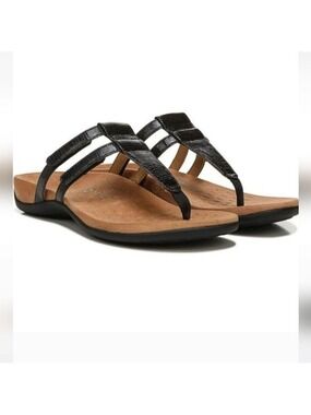 Vionic Elvia Adjustable Slip-On Orthotic Sandals, Size 8